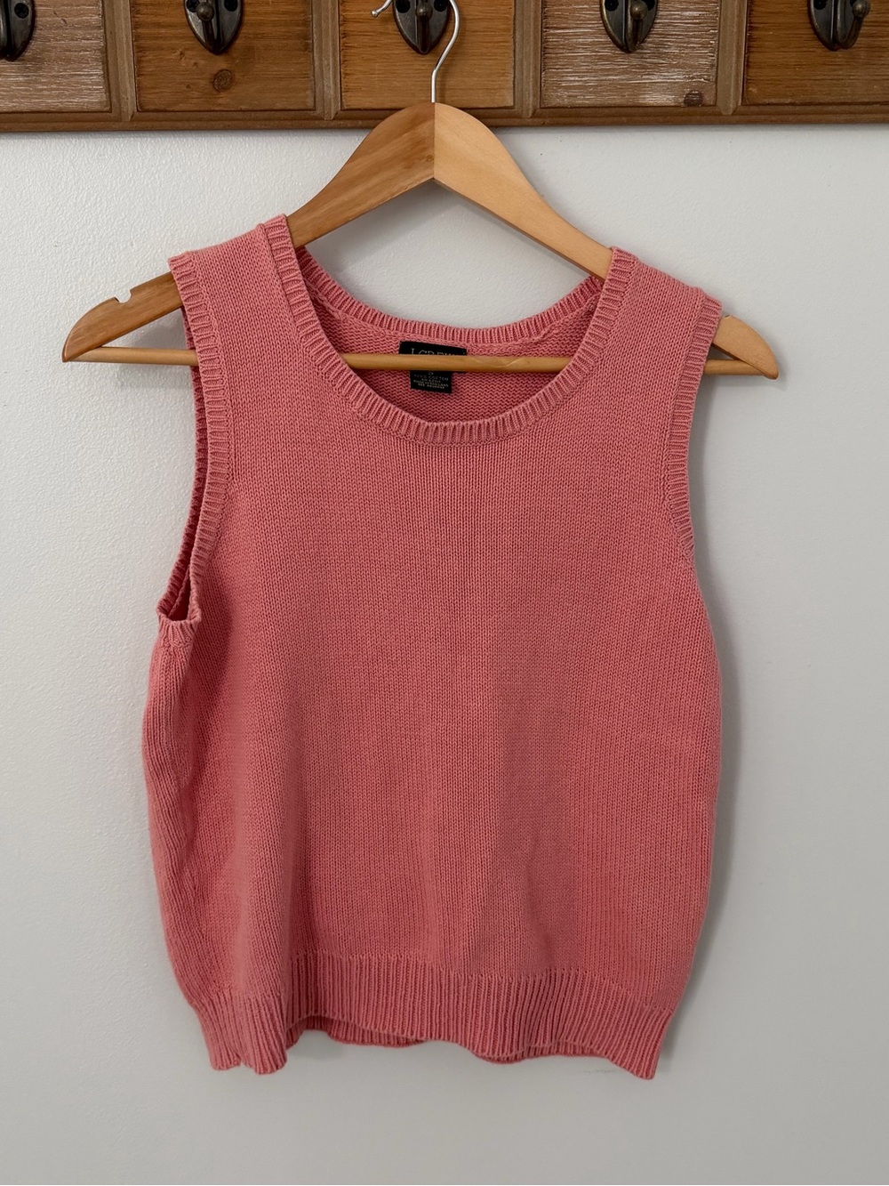 J. Crew Soft Pink Knit Tank Sweater Vest